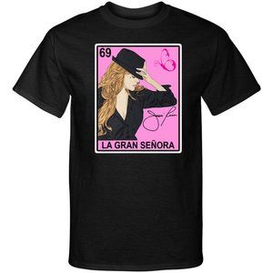 La Gran Senora Jenni Rivera Loteria Mexican Bingo Mariposa Graphic Tee Shirt